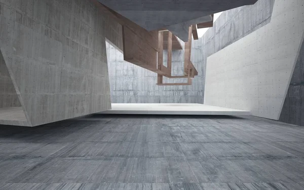 Пустой темный абстрактный коричневый бетонный зал — стоковое фото