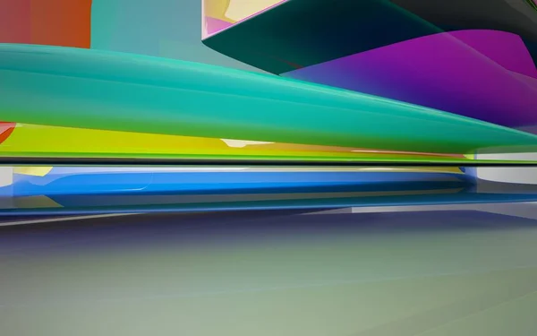 抽象的な滑らかな色のインテリア — ストック写真