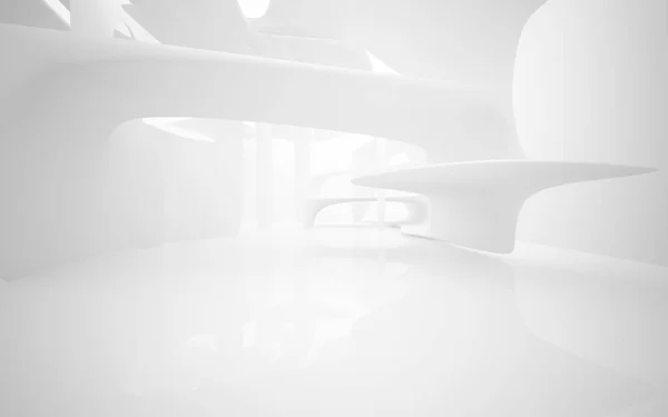 Abstract smooth white interior Stock Photo