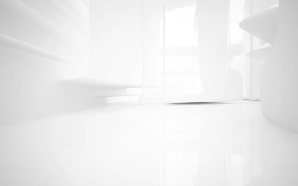 Empty white abstract room interior — Stock Photo, Image