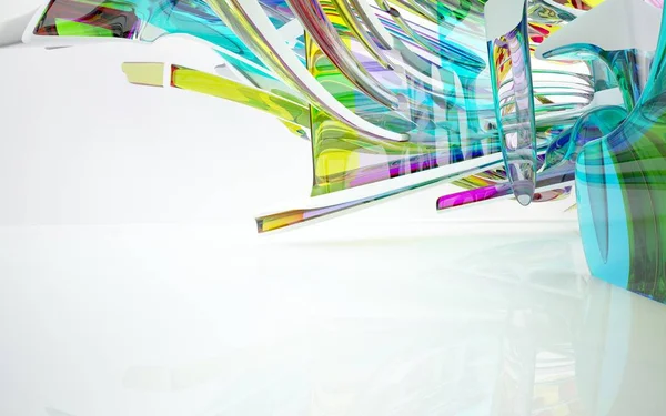 Interior abstracto del futuro — Foto de Stock