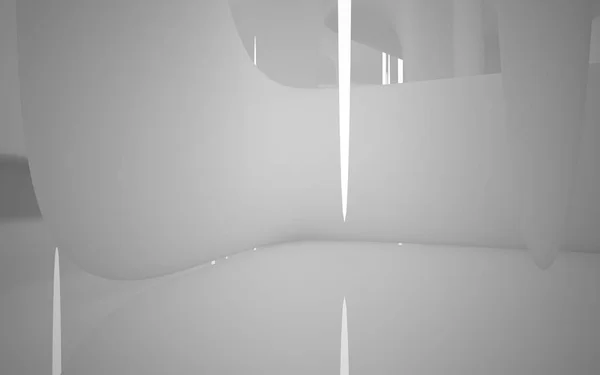 Порожній білий абстрактний інтер'єр кімнати — стокове фото
