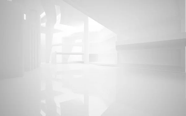 Interior putih halus abstrak — Stok Foto