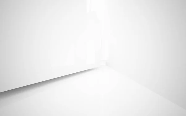 Abstrakter dynamischer weißer Innenraum — Stockfoto