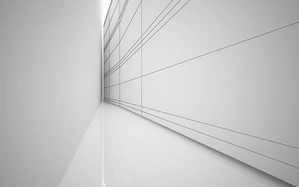 Abstract white interior — Stock Photo, Image