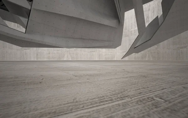 Salle de béton vide intérieur . — Photo