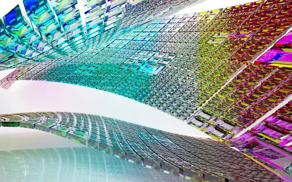 Interior abstracto del futuro — Foto de Stock