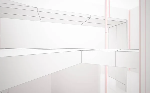 Interior blanco con objetos — Foto de Stock