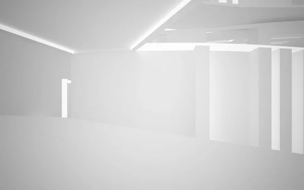 Abstrait intérieur blanc lisse — Photo