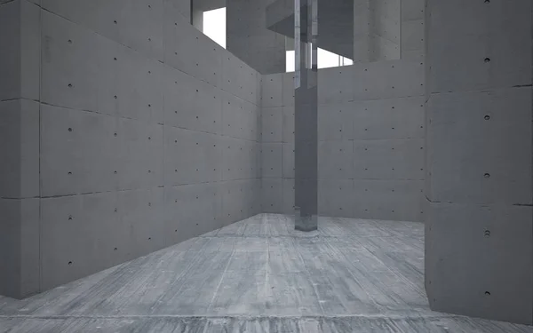 Empty  room concrete interior — Stock Photo, Image