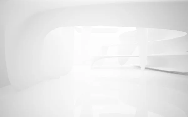 Абстрактный гладкий белый интерьер — стоковое фото