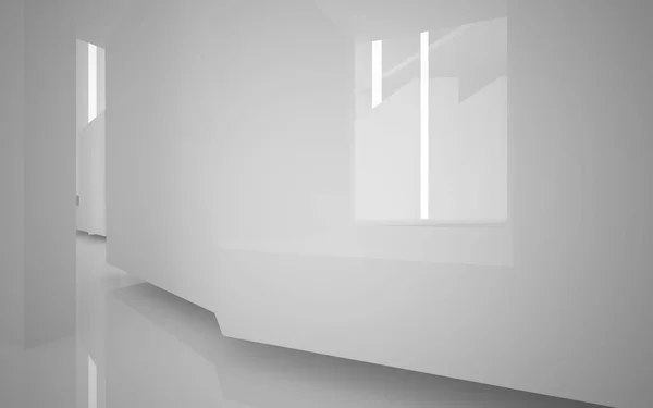 Interior blanco dinámico abstracto —  Fotos de Stock
