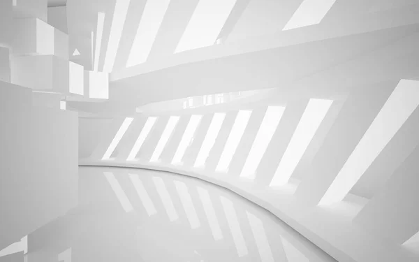 Prázdné světlo abstraktní interiér — Stock fotografie