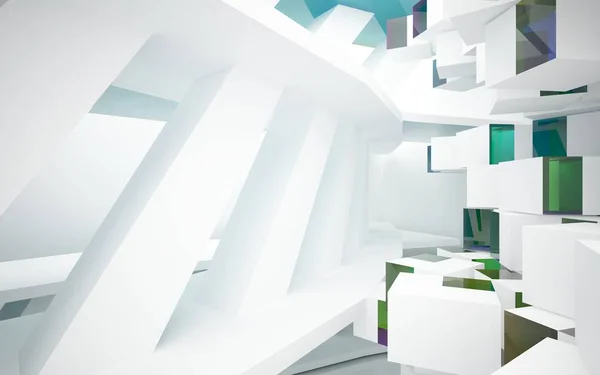 Abstract architectuur interieur — Stockfoto