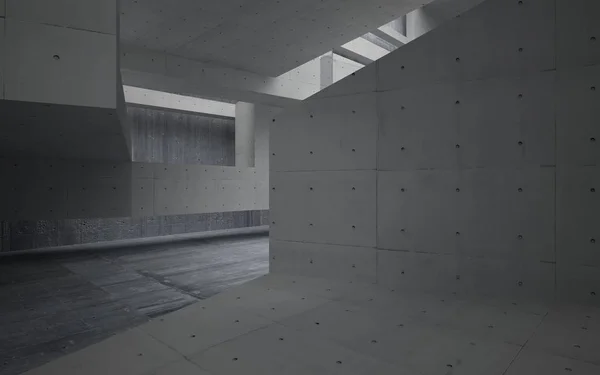 Pusty pokój wnętrze betonu — Zdjęcie stockowe