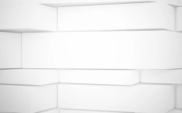 Белый интерьер с гладкими объектами — стоковое фото