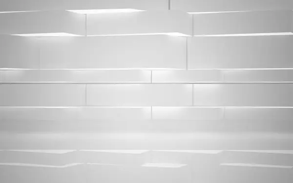 Interior blanco con objetos lisos —  Fotos de Stock