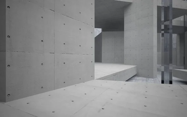 Boş oda beton iç — Stok fotoğraf