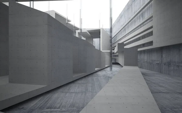 Lege ruimte concrete interieur — Stockfoto