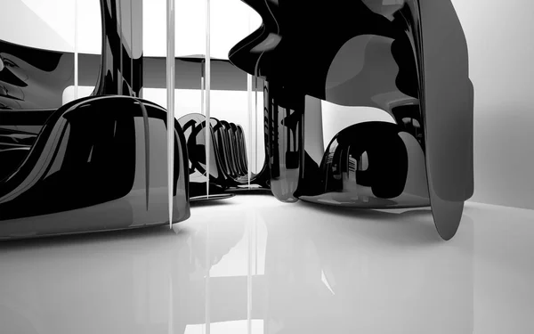 Interior dinámico en blanco y negro —  Fotos de Stock