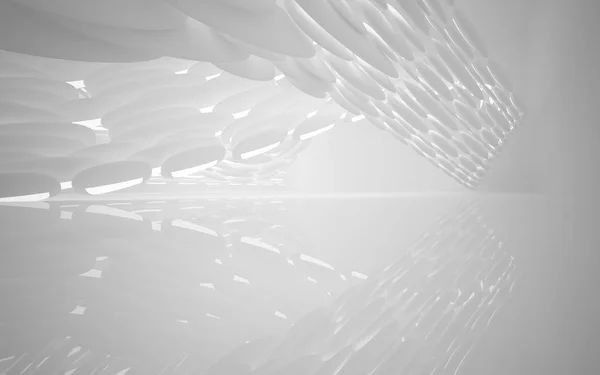 Luz vacía interior de hormigón abstracto — Foto de Stock