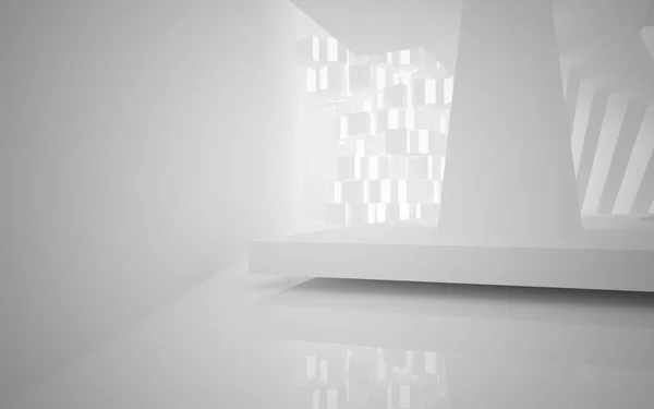 Prázdné světlo abstraktní interiér — Stock fotografie