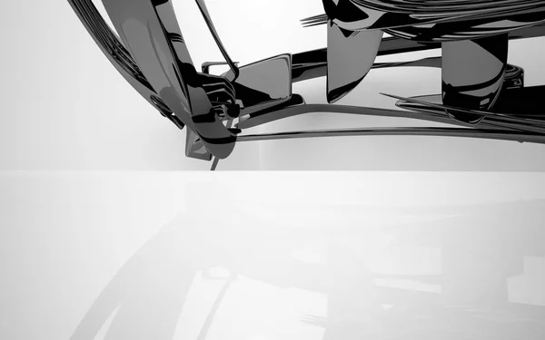 Dinamik siyah ve beyaz iç — Stok fotoğraf
