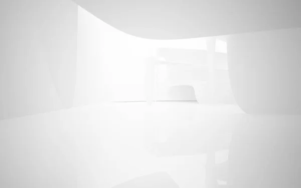 Abstraktes glattes weißes Interieur — Stockfoto