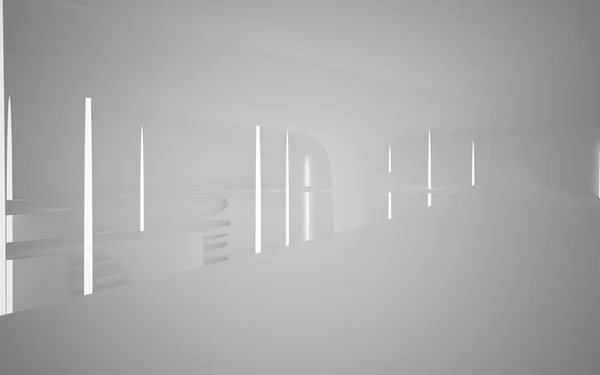 Empty white abstract room interior — Stock Photo, Image