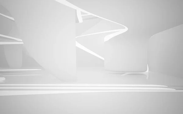 Abstract white interior — Stock Photo, Image