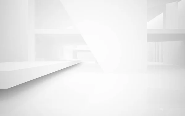 Interior branco abstrato destaca futuro — Fotografia de Stock