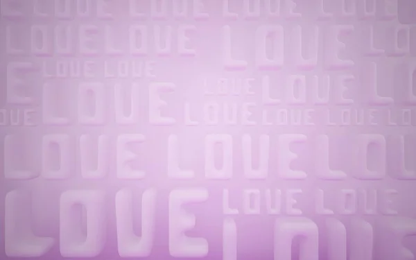 Interior dinámico con la palabra "amor " — Foto de Stock