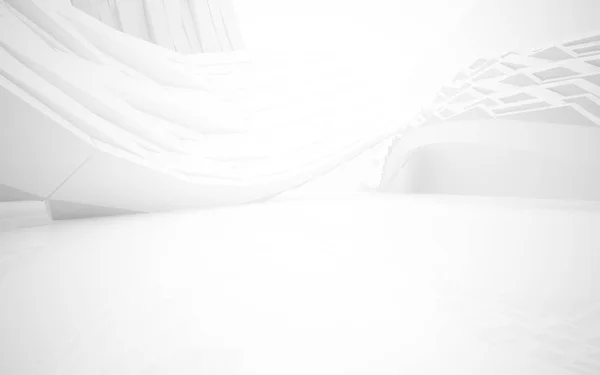 Białe wnętrze z gładkich obiektów — Zdjęcie stockowe