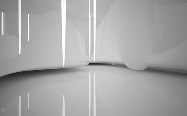 Άδειο λευκό δωμάτιο αφηρημένη εσωτερικό — Φωτογραφία Αρχείου