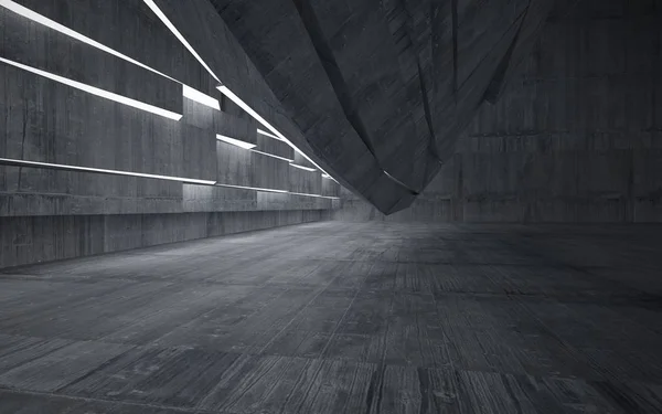 Пустой темной комнате гладкий интерьер — стоковое фото