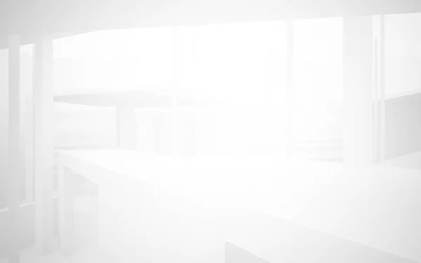 Interior blanco dinámico abstracto —  Fotos de Stock