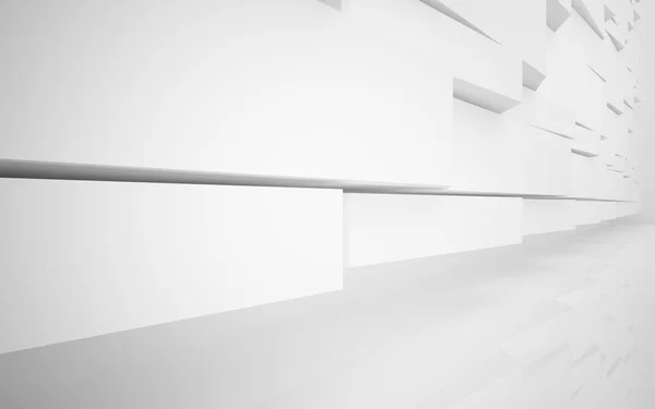 Interior branco com objetos lisos — Fotografia de Stock