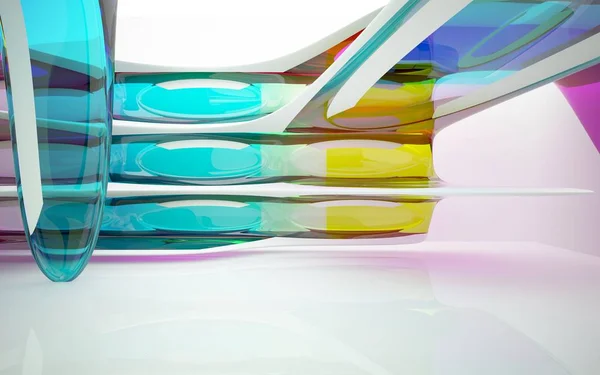 Interior arquitetônico com vidro gradiente — Fotografia de Stock