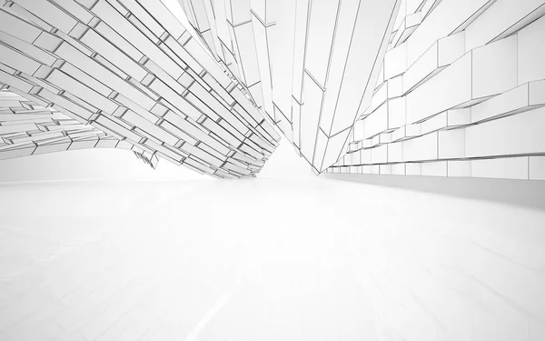 Lege lichte abstracte concrete interieur — Stockfoto