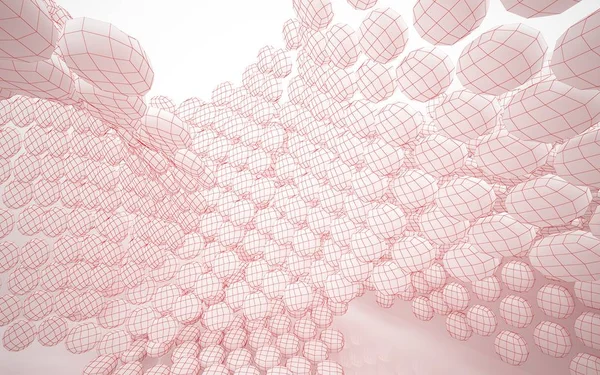 Leere rosa abstrakte Raumausstattung — Stockfoto