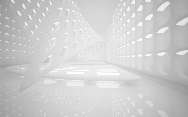 Empty abstract white smooth interior. — Stock Photo, Image
