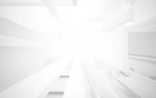 Vazio branco abstrato quarto interior — Fotografia de Stock