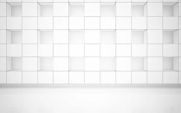 Empty abstract white smooth interior. — Stock Photo, Image