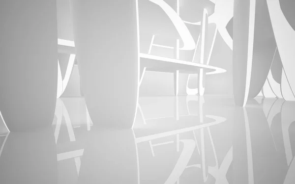 Abstrakcja Biały wewnątrz gładki — Zdjęcie stockowe