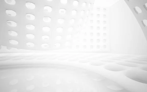 Vuoto astratto bianco interno liscio . — Foto Stock