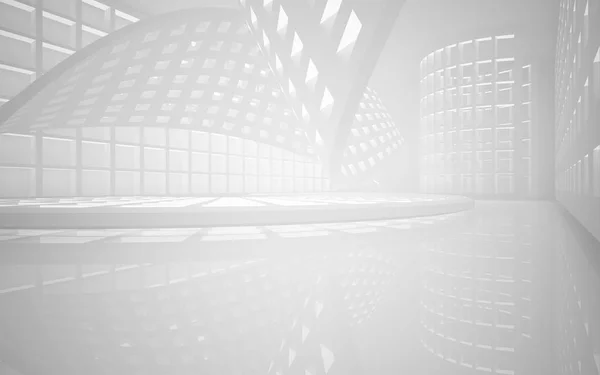 Interior liso blanco abstracto vacío . — Foto de Stock