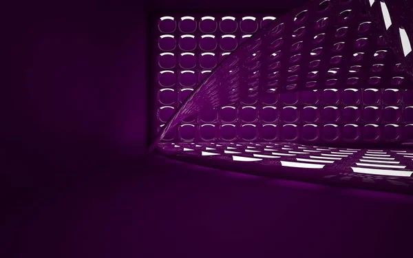 Intérieur violet du futur — Photo