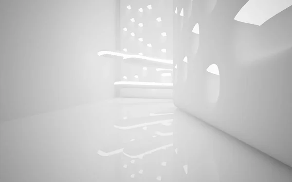 Abstract smooth white interior — Stock Photo, Image