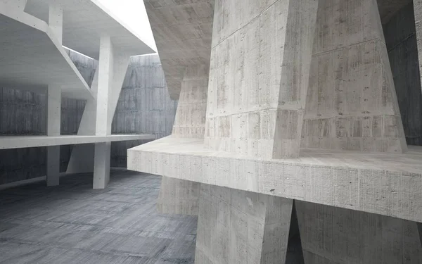Abstraktní interiér betonu — Stock fotografie