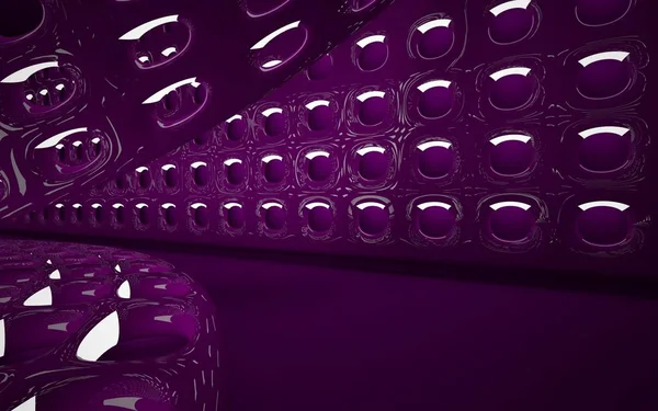 Intérieur violet du futur — Photo